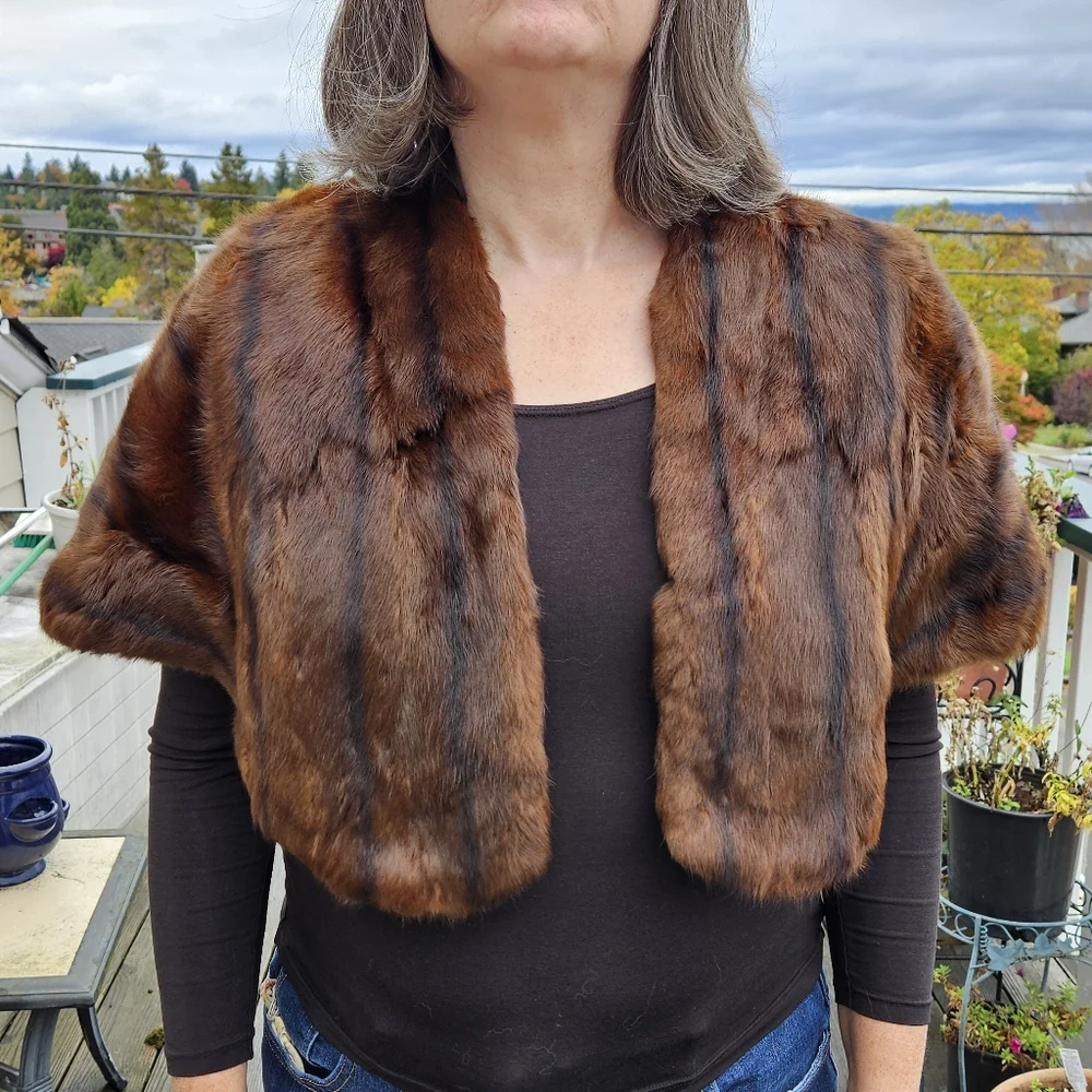 Vintage Fur Cape